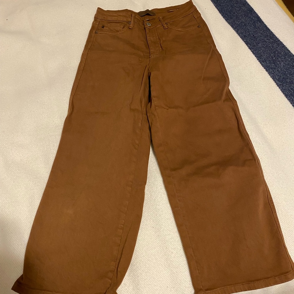 Judy Blue Brown Wide-Leg Jeans